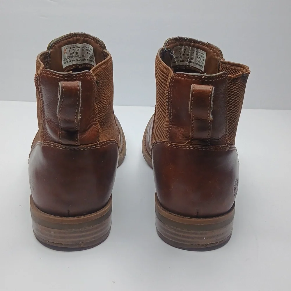 Timberland Women's Brown Heeled Boots - Picture 7 of 8